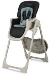 MoMi GOJO szürke etetőszék fekete és olajkék ülésbetéttel - bebego