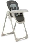 MoMi GOJO szürke etetőszék grafitszürke és kék pöttyös ülésbetéttel - bebego