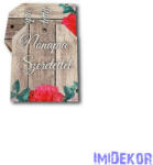  Biléta fa 5, 4x4, 6cm 5db/csomag - Nőnapra szeretettel