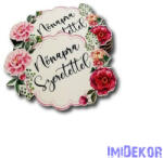  Díszes rózsás fa 5, 5x7, 5cm 5db/csomag - Nőnapra szeretettel