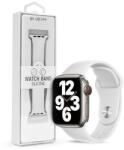 DEVIA Apple Watch lyukacsos sport szíj - Devia Deluxe Series Sport Band - 42/44/45/49 mm - fehér