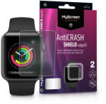 MyScreen Protector Apple Watch Series 3 (42 mm) ütésálló képernyővédő fólia - MyScreen Protector AntiCrash Shield Edge3D - 2 db/csomag - átlátszó