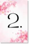 Personal Număr de masă - Flori roz Selectați cantitatea: 1 buc - 10 buc