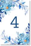 Personal Număr de masă - Flori albastre Selectați cantitatea: 1 buc - 10 buc