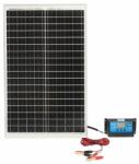 Breckner Germany Panou solar 30W/18V fotovoltaic monocristalin 560x345x25mm cu regulator de incarcare 12/24V 10A, cablu 1.5/2m Breckner Germany (BK87425)