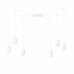 Emibig Lustra suspensie moderna alba cu 6 pendule Traker (525/6)