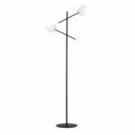 Emibig Lampadar modern negru cu 2 globuri albe Linear (1169/LP2)