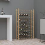 vidaXL Suport sticle de vin pentru 72 sticle, auriu, metal (340913) - comfy Suport sticla vin