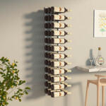 vidaXL fehér vas falra szerelhető bortartó állvány 36 palacknak (340887) - balena