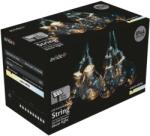 Avide szolár napelemes fényfüzér meleg fehér fényű gömbökkel átlátszó kábel (AOSS5T-10C10L-WW)