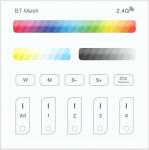 NHDY Bluetooth Mesh RGBWC távoli érintőpaneles fényerőszabályzó 0911 LED