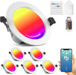  Bluetooth LED beépíthető okos spotlámpa szett, 230 V, RGBW CCT (2700 K )