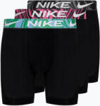Nike Boxeri pentru bărbați Nike Dri-Fit Essential Micro Boxer Brief 3 pary black/aquarius bleu/laser fuchsia/grey