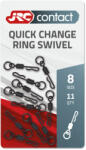 JRC Quick Change Ring Swivel Size 8 - Nagy Szemű Gyorskapocs, 8-as méret, 11 db (1554036)