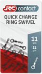 JRC Quick Change Ring Swivel Size 11 - Nagy Szemű Gyorskapocs, 11-es méret, 11 db (1554035)