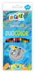 Victoria Színes ceruza készlet, háromszögletű, kétvégű, COOL BY VICTORIA Duocolor, 24 különböző szín (TVC006) (405A)