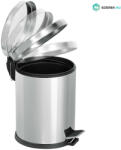 Dayco Metal Rozsdamentes acél pedálos szemetes, záródás csillapítóval, 40L, fényes (DM0108F) - szerek