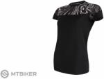 Sensor Coolmax Impress női póló, fekete/tenger (S)