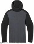 Smartwool Classic Thermal Merino Base Layer Hoodie póló, fekete/charcoal heather (XL)