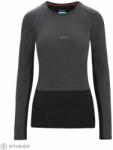 icebreaker 125 ZoneKnit Merino Blend Thermal női póló, Jet Heather/Black (M)