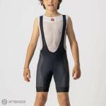 Castelli JR COMPETIZIONE gyerek kantáros rövidnadrág, fekete/fehér (6 évesre)