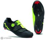 Northwave Phantom Carbon kerékpáros cipő, Black/Yellow Fluo (EU 44.5)