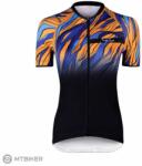 FORCE Life Lady női mez hörv ujjú fekete/kék/narancs (XS)