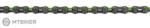 KMC Chain DLC 10 fekete-zöld 1/2; x 11/128; , 116 link