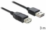 3M Delock 83372 USB 2.0 -A apa > USB 2.0-A anya hosszabbító kábel 3 m (83372) (83372)