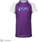 POC Essential MTB Tee gyerek mez, zafírlila/hidrogénfehér (160 cm (L))