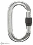 Black Diamond Oval Keylock Screwgate karabiner, polírozott