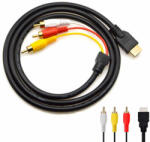  HDMI/3RCA átalakító kábel, 1, 5 méter, HDMI-ről 3RCA Video Audio A (TB2556)