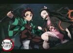 Abysse Corp Maxi poster ABYstyle Animation: Demon Slayer - Tanjiro & Nezuko Fight