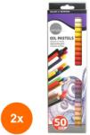 Daler Rowney Set 2 x 50 pasteluri uleioase Simply Daler Rowney (CUL-2xFL157500050)