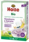 Holle Baby Piure din Cereale Eco, Holle Baby, cu Lapte de Capra, Afine si Banane, 200 g