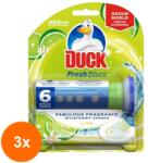 DUCK Set 3 x 6 Discuri Odorizant Gel pentru Vasul Toaletei Duck Fresh Discs Lime (ROC-3xJWMAN00081)