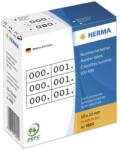 HERMA Nummernetik. 3fach selbstkl. 10x22 mm weiß/schwarz (4800) (4800)
