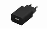  Univerzális USB töltőfej , adapter , 2A , 10W , fekete (7191)