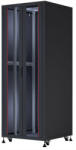 Formrack 36U Cosmoline 800x800 19" szabadon álló rack szekrény - RAL9005 fekete (CSM-36U8080)