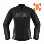 ICON Hooligan női motoros kabát fekete (2XL) (5789138)