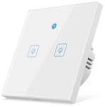 Wooley eWeLink app kompatibilis, mozgásérzékelős két gombos okos WiFi villanykapcsoló (fehér) (NON-KAP-RAD2)