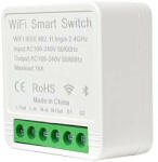 Smartwise Mini BT (WiFi + Bluetooth) okosrelé (16A), vezetékes kapcsolóbemenettel, Bluetooth vezetéknélküli távirányíthatósággal (SMW-REL-MINI1-BT) - otthonokosabban