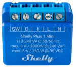 Shelly PLUS 1 MINI egy áramkörös Wi-Fi + Bluetooth okosrelé (ALL-REL-PLUSMINI1) - otthonokosabban
