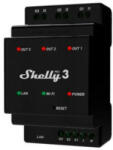 Shelly PRO 3 - három áramkörös WiFi + Ethernet okosrelé, kapcsolóbemenettel, DIN-sínre szerelhető (ALL-REL-PRO3)