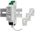 Shelly PRO 3EM-120A három fázisú, professzionális Wi-Fi + Ethernet fogyasztásmérő, 3 x 120A áramváltóval (ALL-REL-PRO3EM) - otthonokosabban