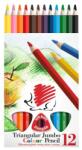  Creioane colorate Ico Arici triunghiulare 12/set