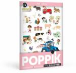 POPPIK Мини плакат със стикери, poppik - Ферма (min004)