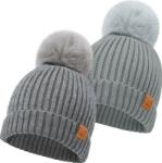 KeaBabies Зимна Детска Шапка 6-36м Сива 2 Броя Keababies