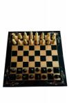 Magic Puzzle Box Set de șah mare din lemn 50x50 tablă de șah piesă de șah cutie joc de dame table negru (_163bdf8e5)