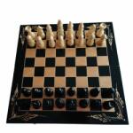Magic Puzzle Box Set de șah din lemn tablă de șah 44x44 piesă de șah dame de table joc de masă negru (_3d64015cb)